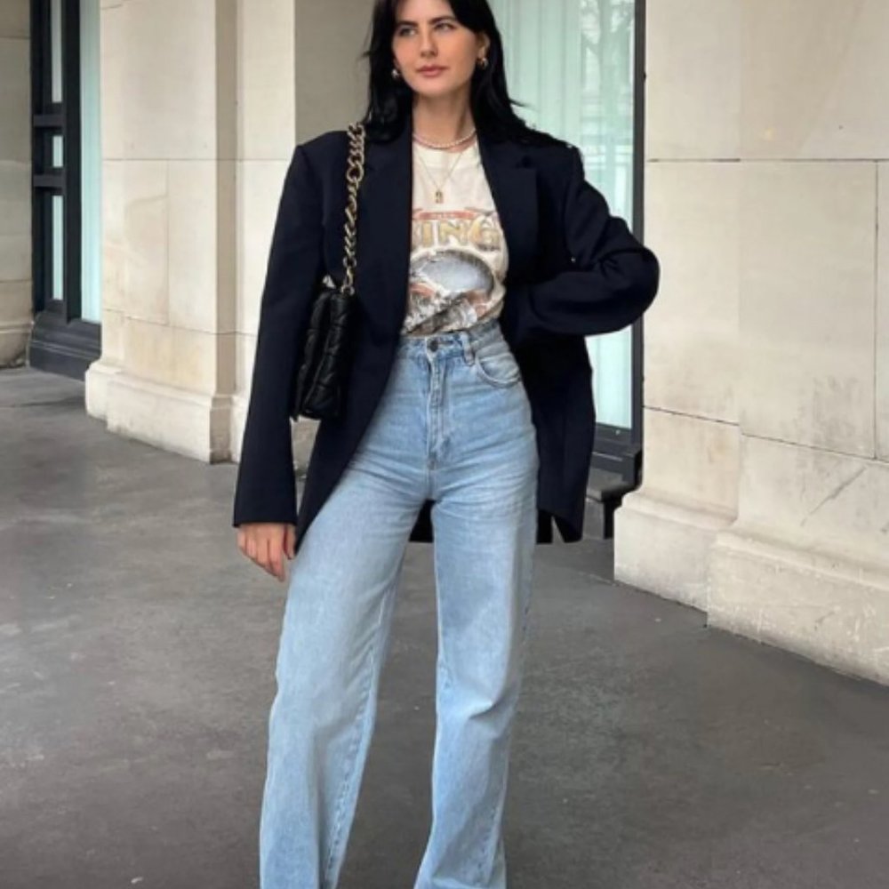 ROLLAS Heidi Old Stone Wide Leg Jean